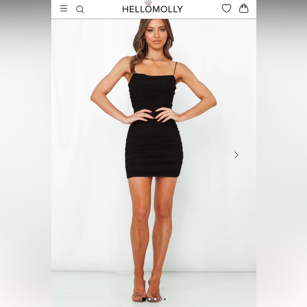 HELLO MOLLY— Black Mini Dress